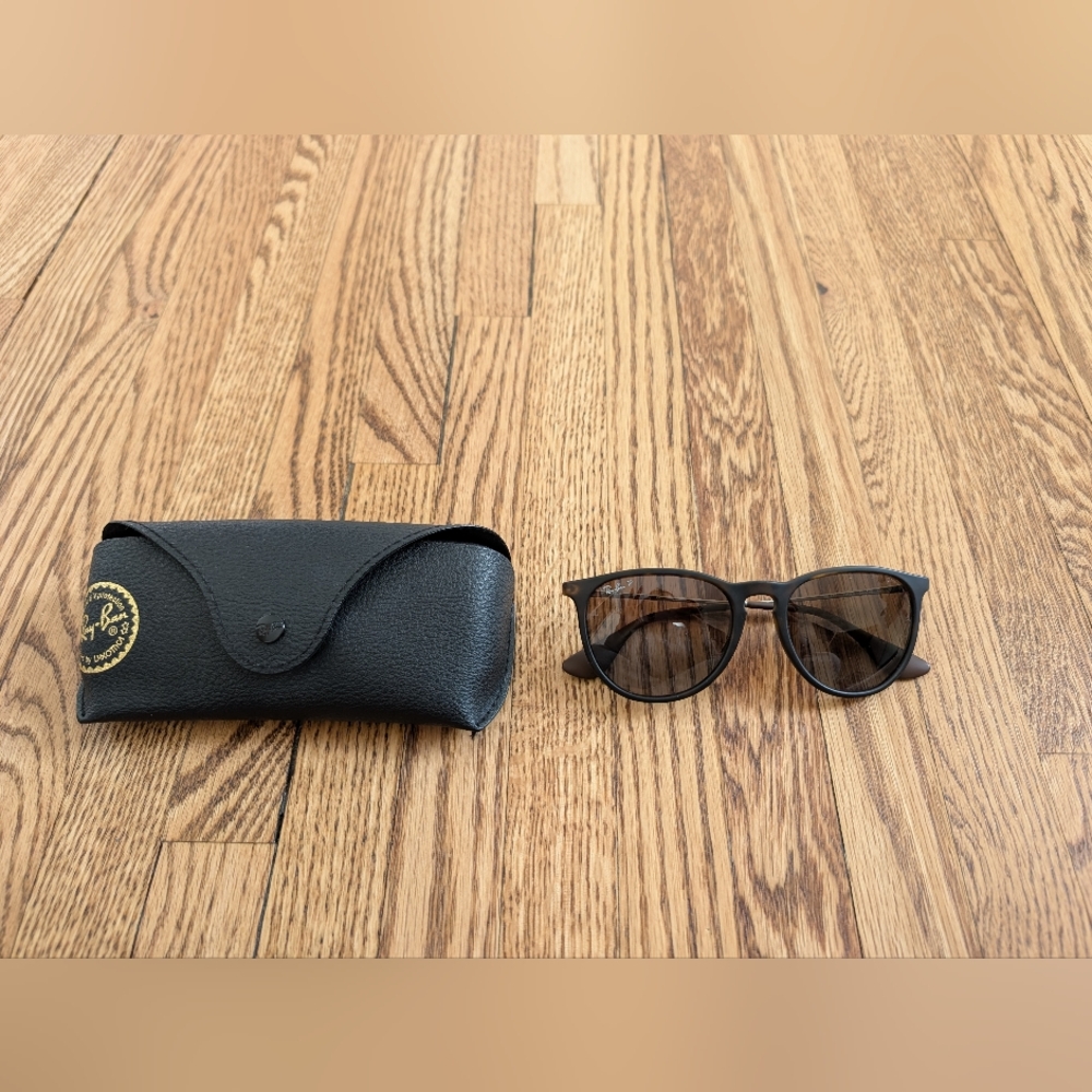 Women's Ray-Ban Brown Frame Sunglasses with Brown Lenses